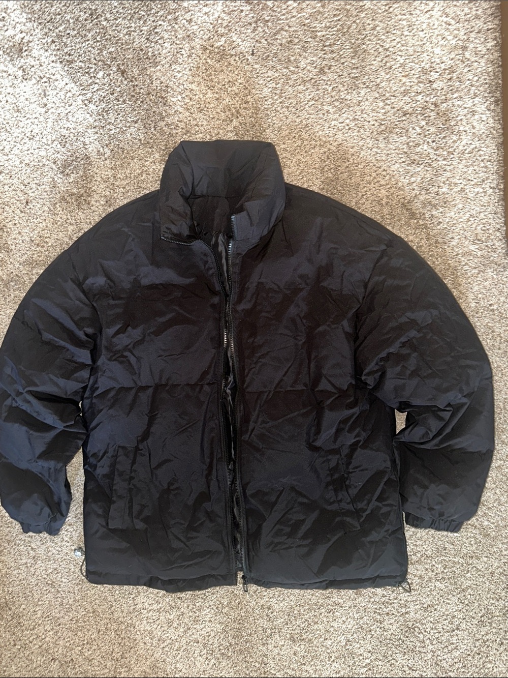 Men’s XL Black Puffy Coat
